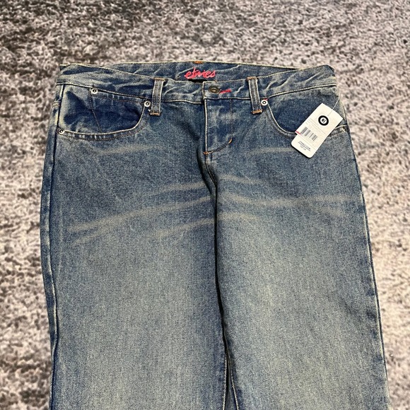 NEW Etnies Jeans Womens 7 (32x32) Blue Low Rise Bootcut Skater Vintage Y2K - Picture 5 of 16